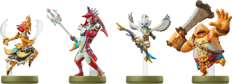 Cztery figurki amiibo Sage dla The Legend of Zelda: Tears of the Kingdom